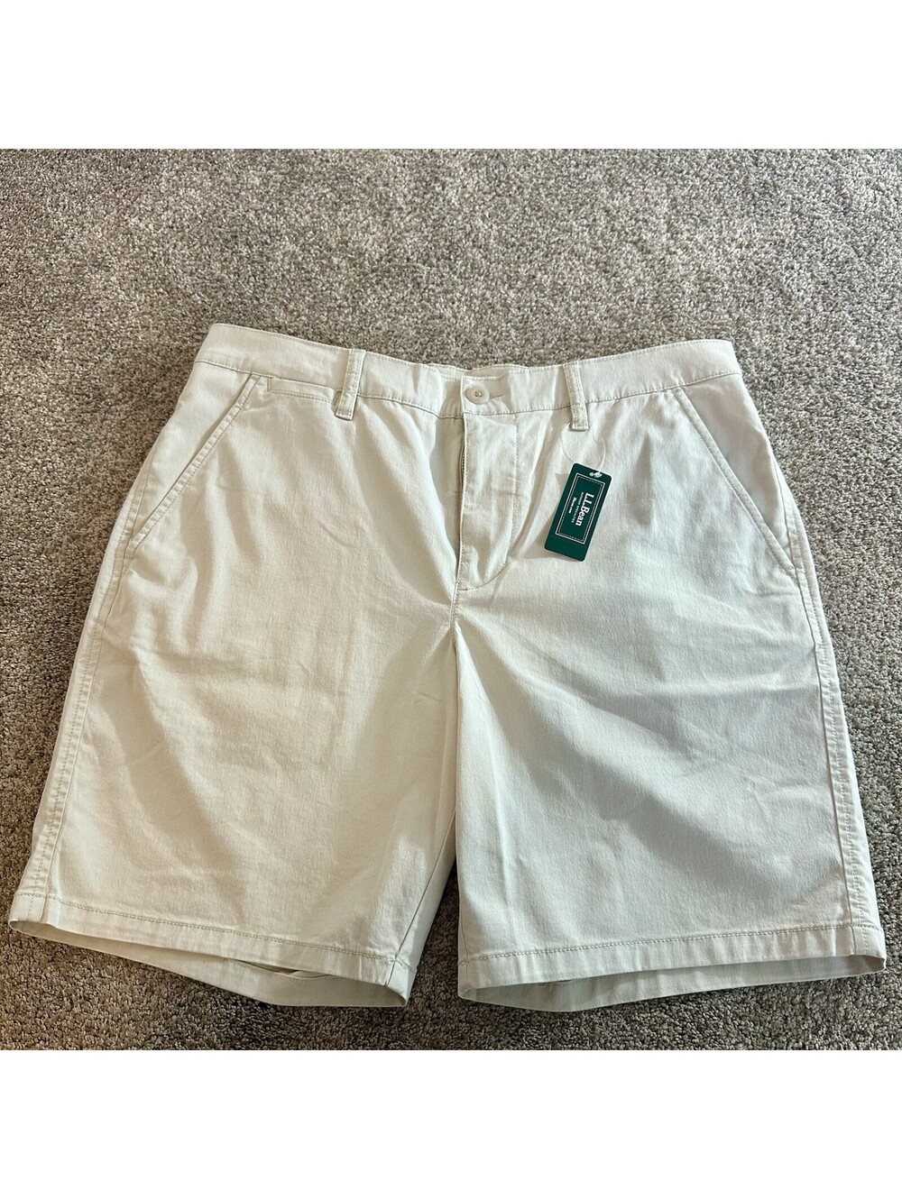LL Bean Mens 34 Everywhere Shorts 8” Standard Cotton Chino Shorts 527323